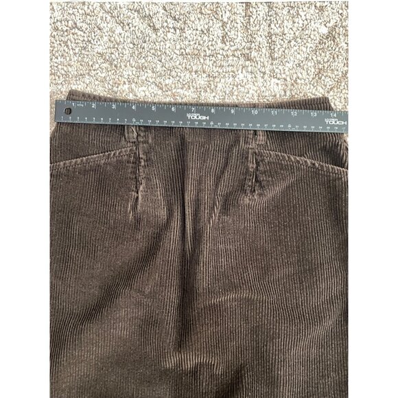 VTG Eddie Bauer Corduroy  Mini Skirt Womens 6  Brown with Pockets 19 inch - Picture 6 of 7